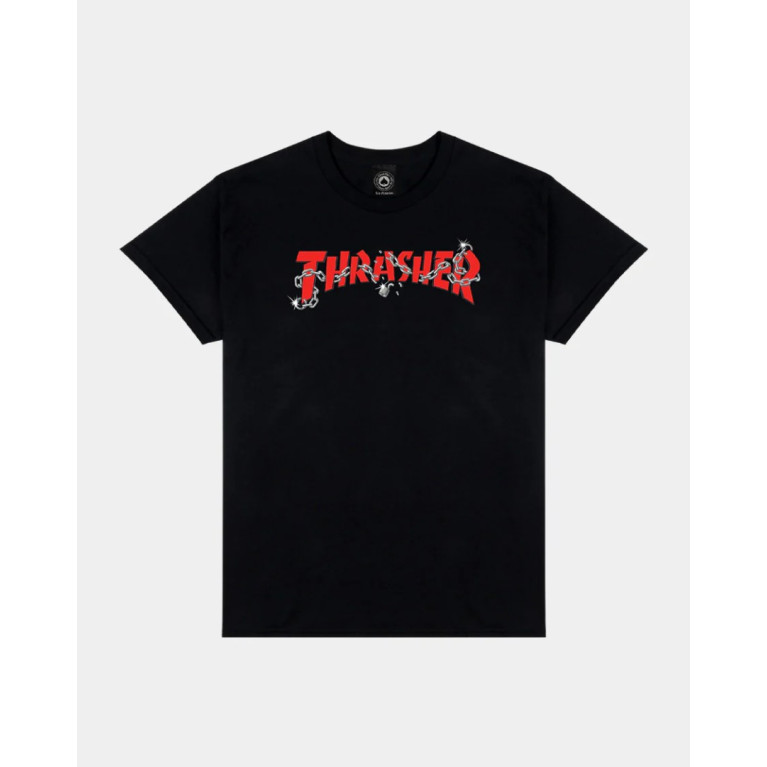 Футболка THRASHER CHAINS BY DANIEL SHEPARD BLACK