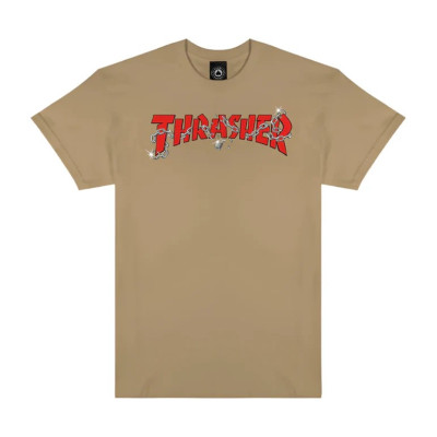 Футболка THRASHER CHAINS BY DANIEL SHEPARD TAN