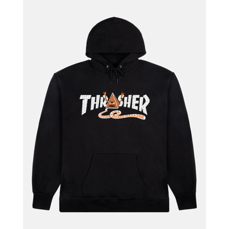 Толстовка THRASHER THR X TOY MACHINE PYRAMID BLACK