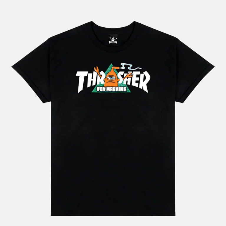 Футболка THRASHER THR X TOY MACHINE VORTEX BLACK