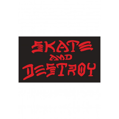 Стикер Thrasher Skate & Destroy Medium Black