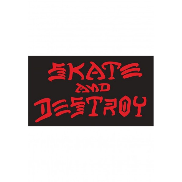 Стикер Thrasher Skate & Destroy Medium Black