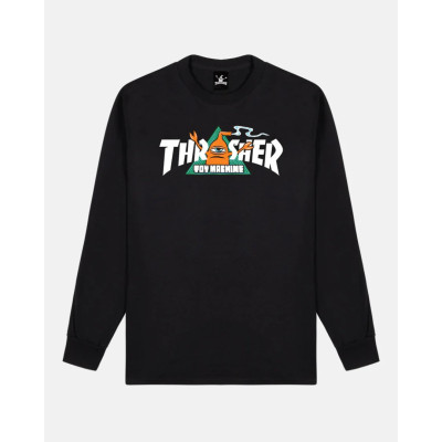 Лонгслив THRASHER THR X TOY MACHINE VORTEX BLACK