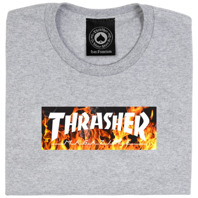 Футболка Thrasher Blaze Grey 