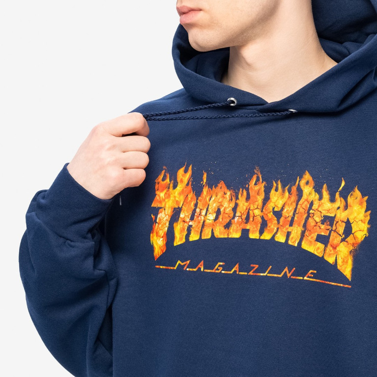 Толстовка Thrasher Inferno Hoodie Navy