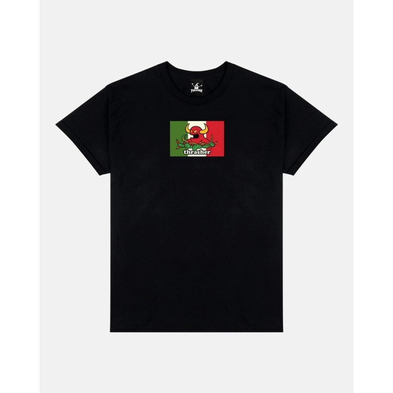 Футболка THRASHER THR X TOY MACHINE HECHO BLACK