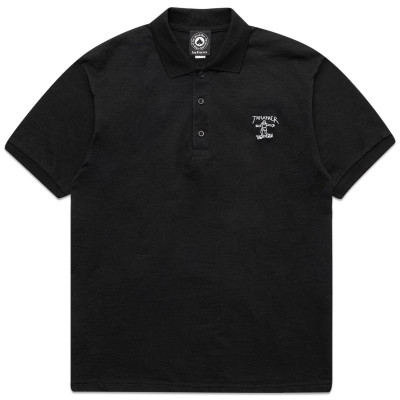 Поло Thrasher Little Gonz Embroidered T-Shirt Black