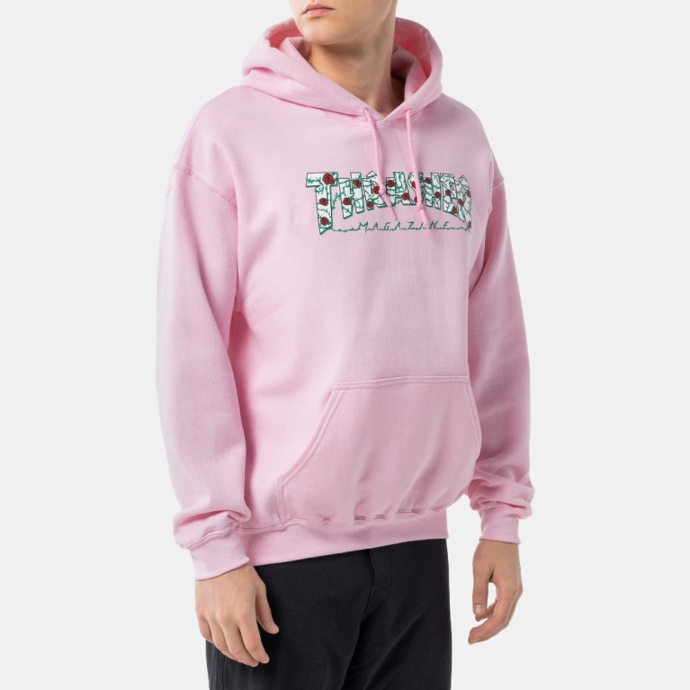 Толстовка Thrasher Roses Hoodie Lt. Pink