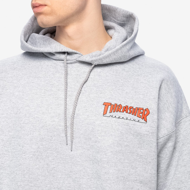 Толстовка Thrasher Little Outline Hoodie Grey