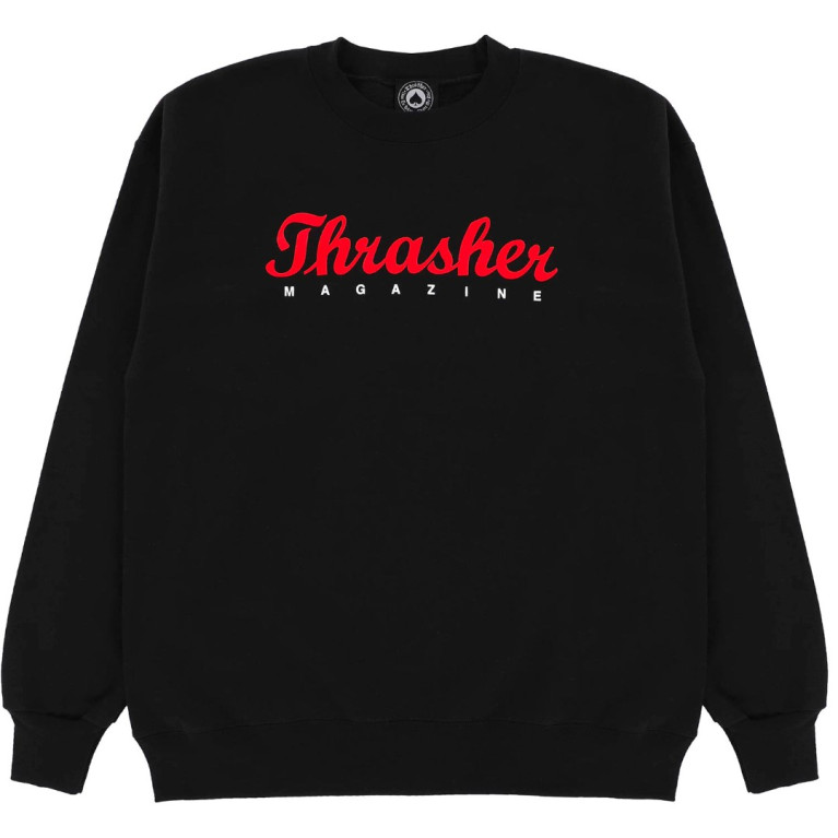 Кофта Thrasher Script Crew Black