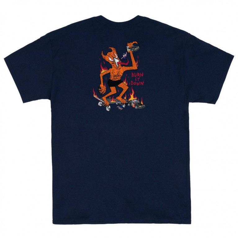Футболка Thrasher Burn It Down Navy