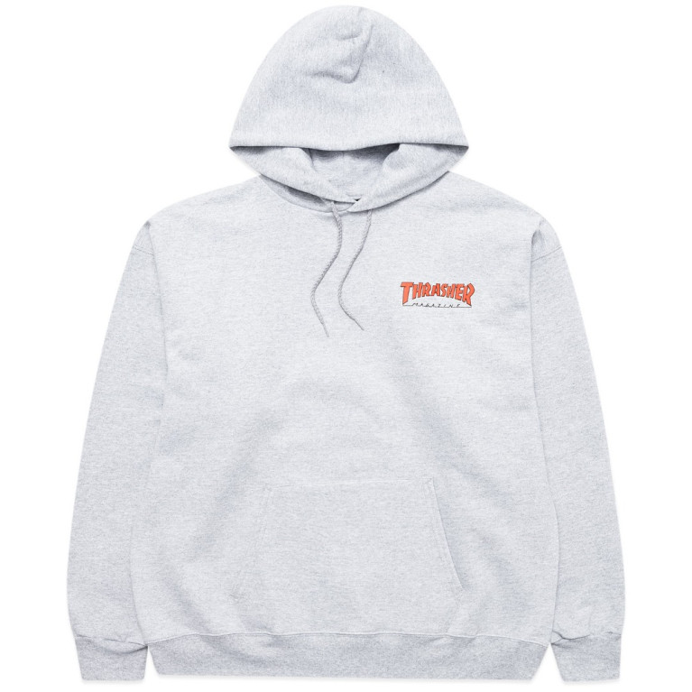 Толстовка Thrasher Little Outline Hoodie Grey