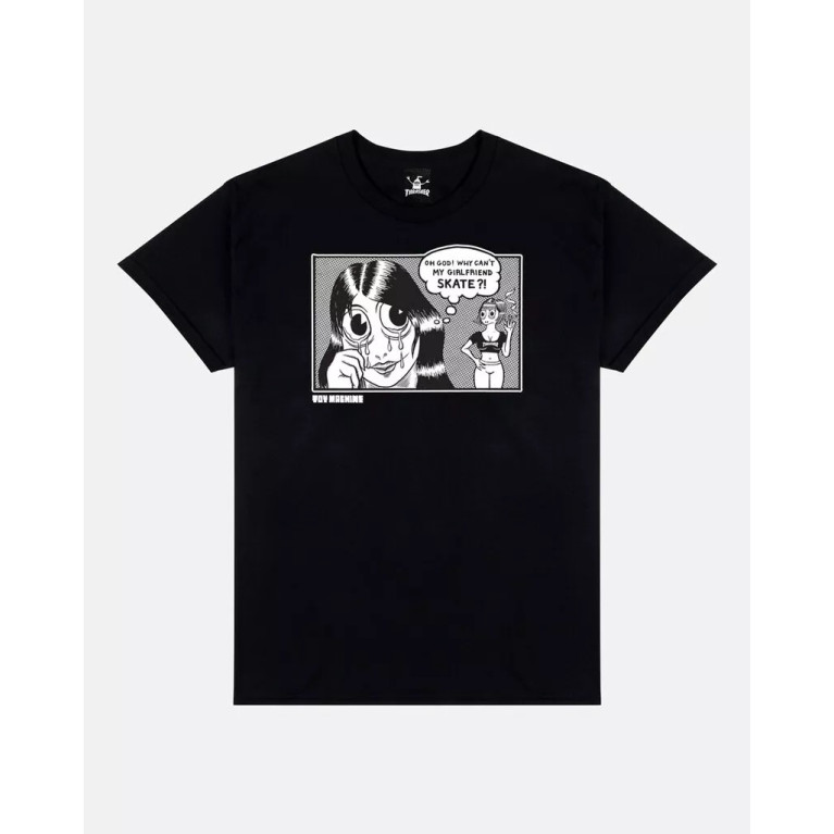 Футболка THRASHER THR X TOY MACHINE GIRLFRIEND BLACK
