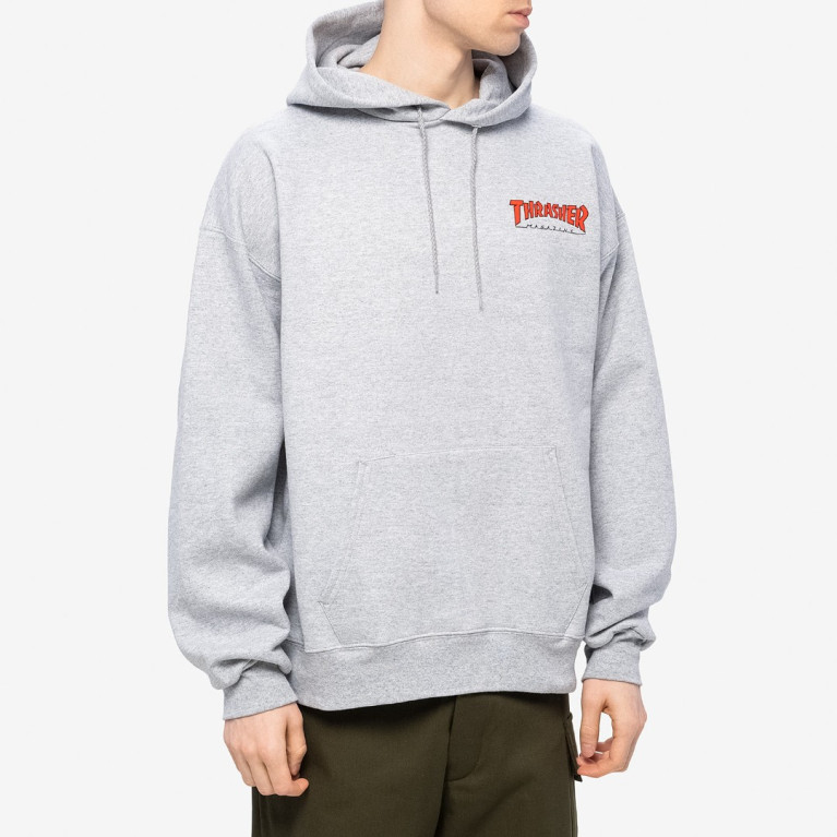 Толстовка Thrasher Little Outline Hoodie Grey