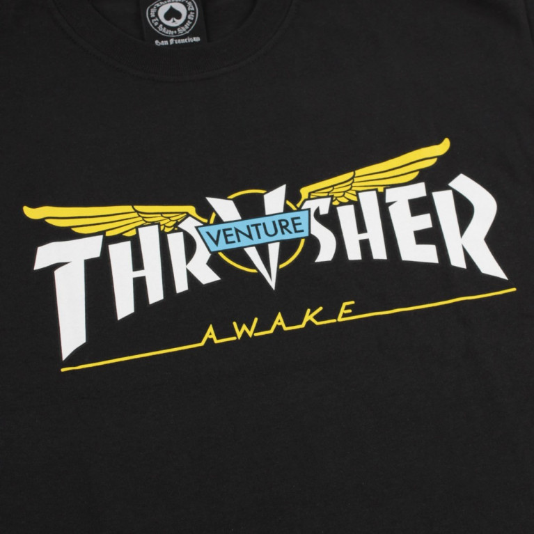 Футболка Thrasher Venture Collab Black