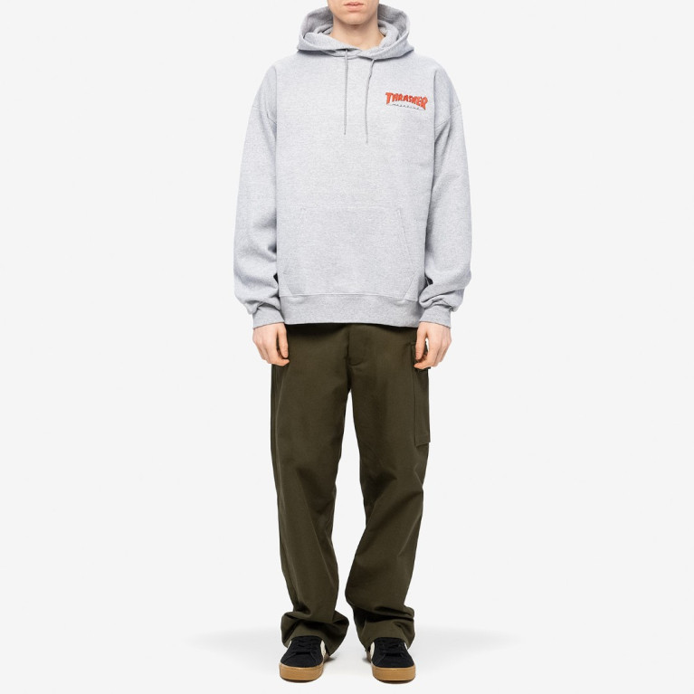 Толстовка Thrasher Little Outline Hoodie Grey