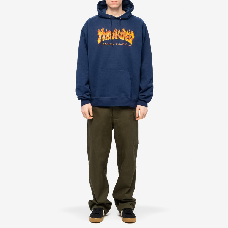 Толстовка Thrasher Inferno Hoodie Navy