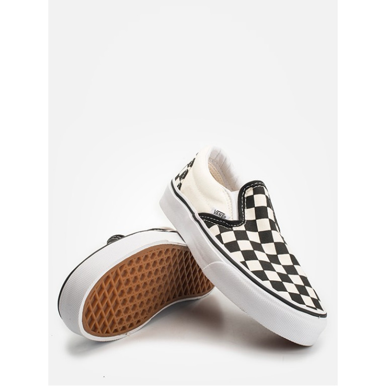 Кеды VANS SHOES CLASSIC SLIP-ON BLACK/WHITE CHECKER