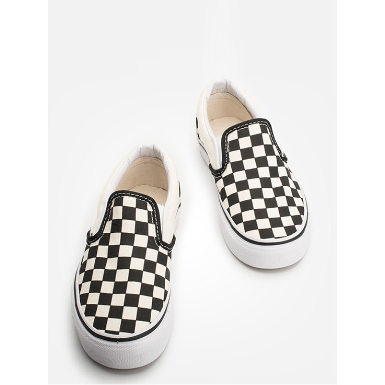 Кеды VANS SHOES CLASSIC SLIP-ON BLACK/WHITE CHECKER