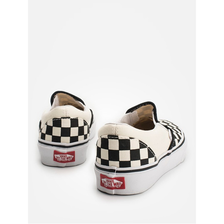 Кеды VANS SHOES CLASSIC SLIP-ON BLACK/WHITE CHECKER