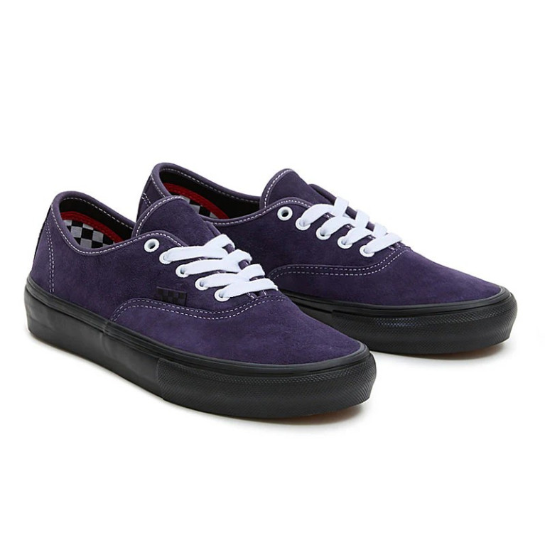 Кеды VANS SHOES SKATE AUTHENTIC PIG SUEDE DARK PURPLE/BLACK