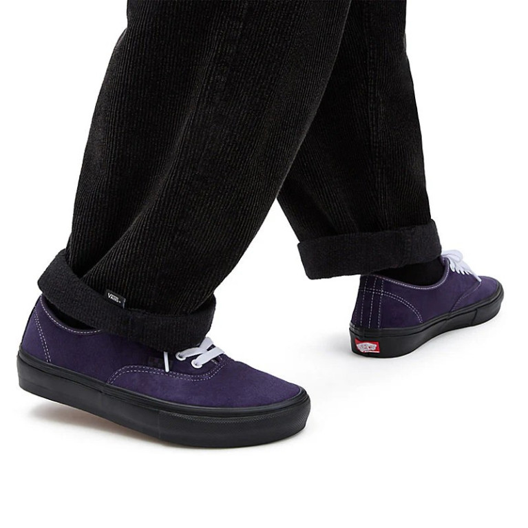 Кеды VANS SHOES SKATE AUTHENTIC PIG SUEDE DARK PURPLE/BLACK