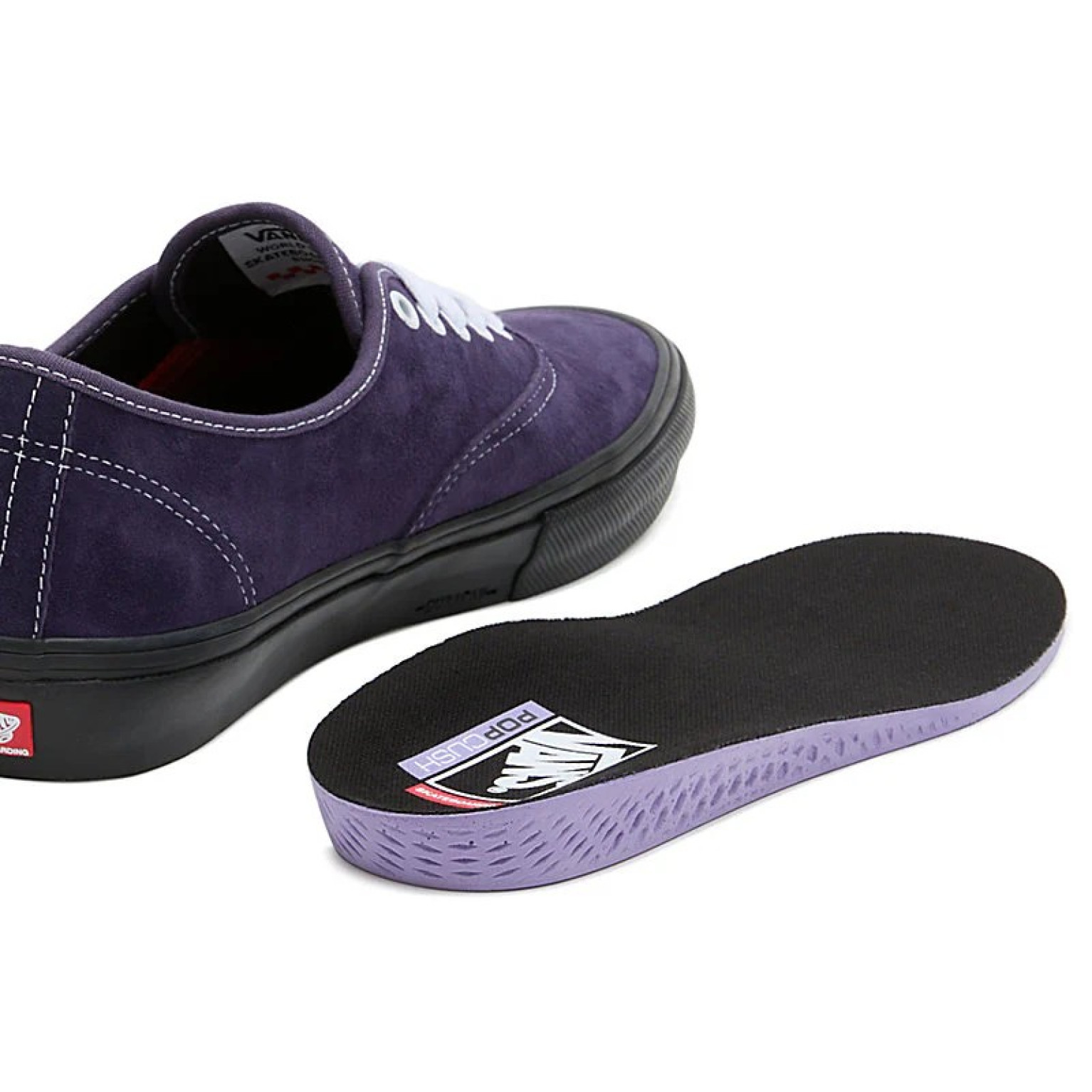Кеды VANS SHOES SKATE AUTHENTIC PIG SUEDE DARK PURPLE/BLACK
