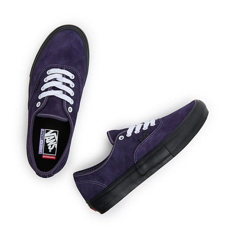 Кеды VANS SHOES SKATE AUTHENTIC PIG SUEDE DARK PURPLE/BLACK