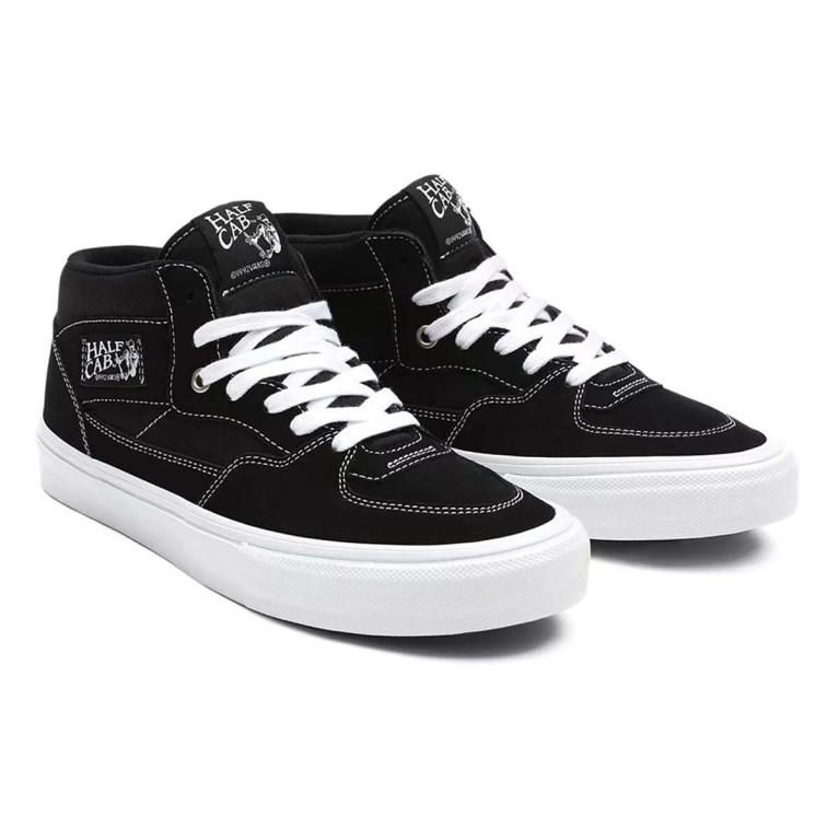 Кеды VANS SHOES SKATE HALF CAB BLACK/WHITE