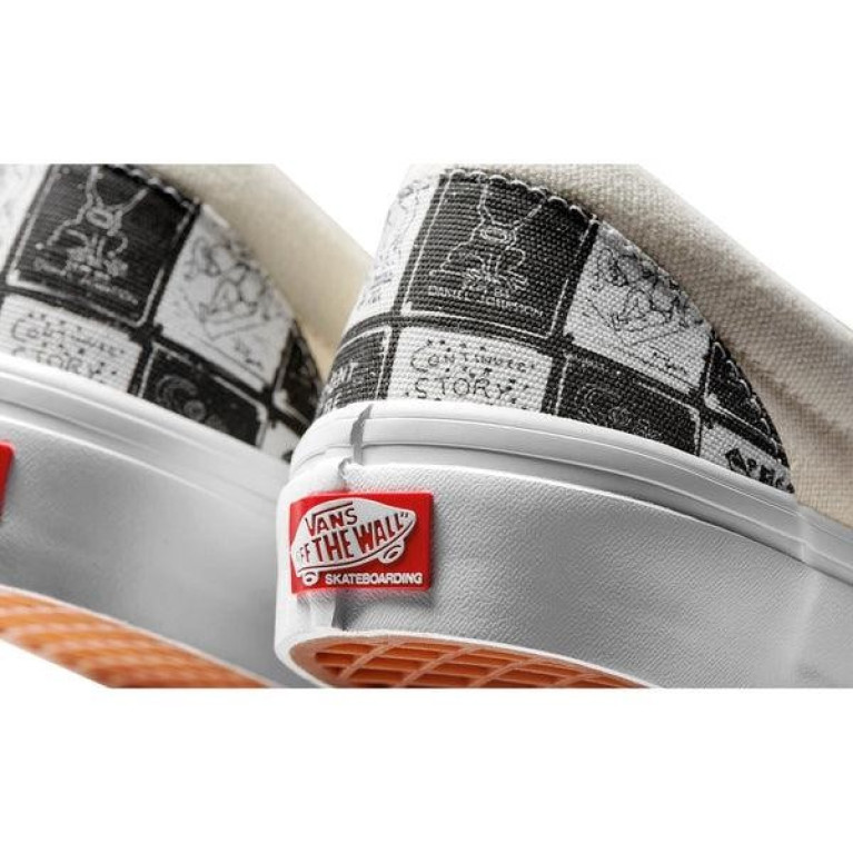 Кеды VANS SHOES SKATE SLIP-ON DANIEL JOHNSTON RAVEN