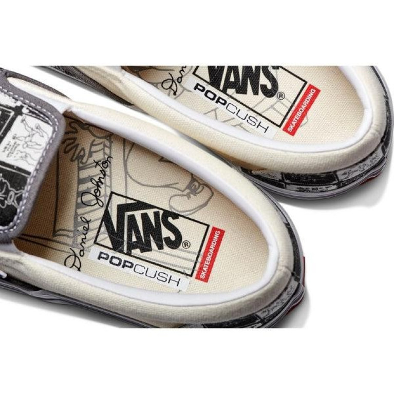 Кеды VANS SHOES SKATE SLIP-ON DANIEL JOHNSTON RAVEN