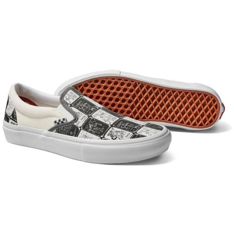 Кеды VANS SHOES SKATE SLIP-ON DANIEL JOHNSTON RAVEN