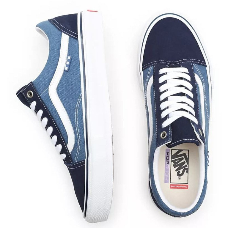 Кеды VANS SHOES SKATE OLD SKOOL NAVY/WHITE