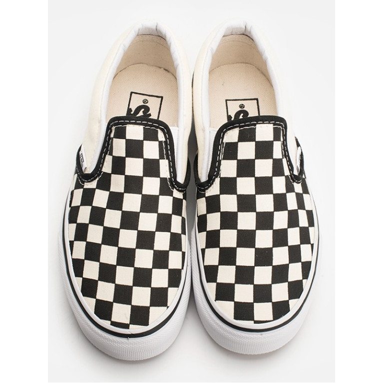 Кеды VANS SHOES CLASSIC SLIP-ON BLACK/WHITE CHECKER