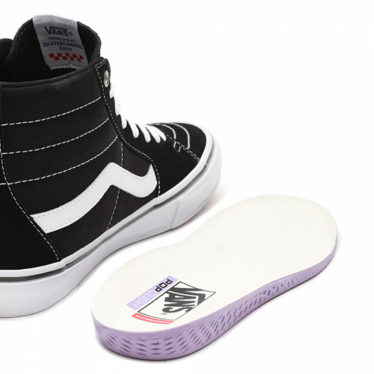 Кеды VANS SHOES SKATE SK8-HI BLACK/WHITE