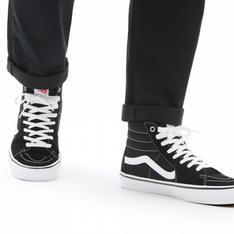 Кеды VANS SHOES SKATE SK8-HI BLACK/WHITE