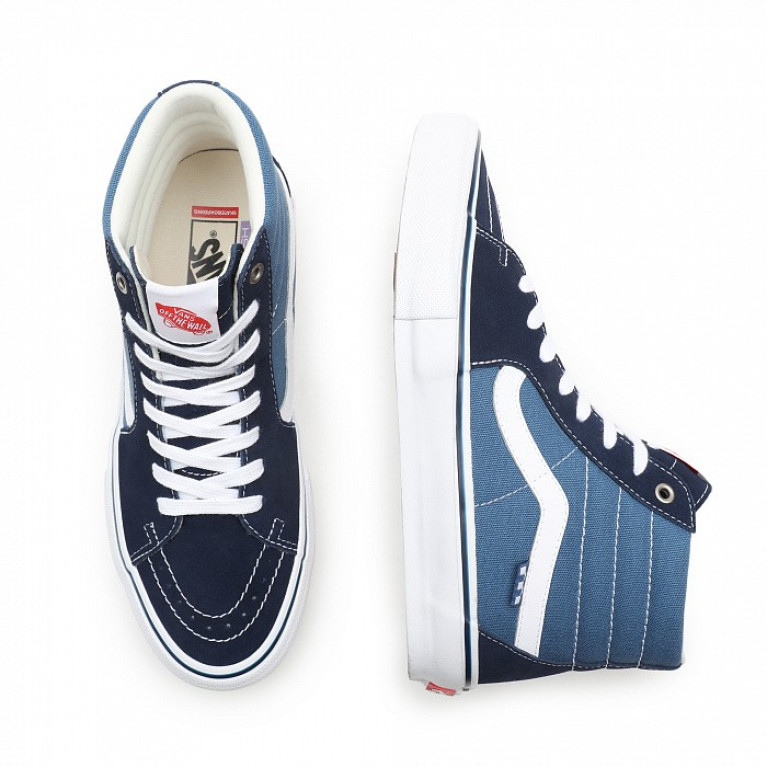 Кеды VANS SHOES SKATE SK8-HI NAVY/WHITE