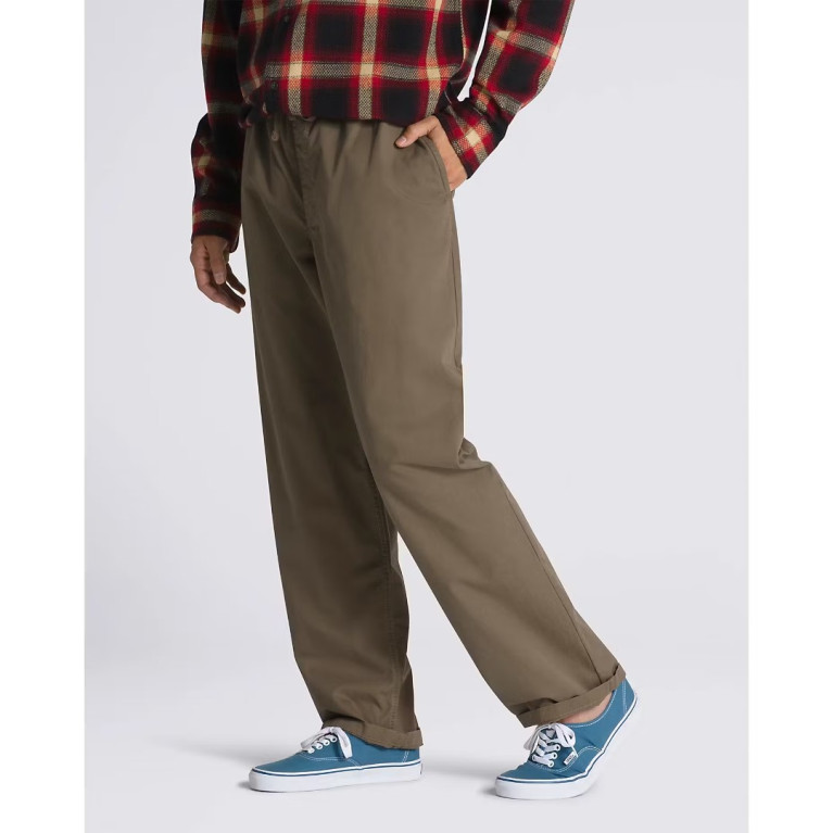 Штаны VANS RANGE BAGGY TAPERED ELASTIC WAIST PANT CANTEEN