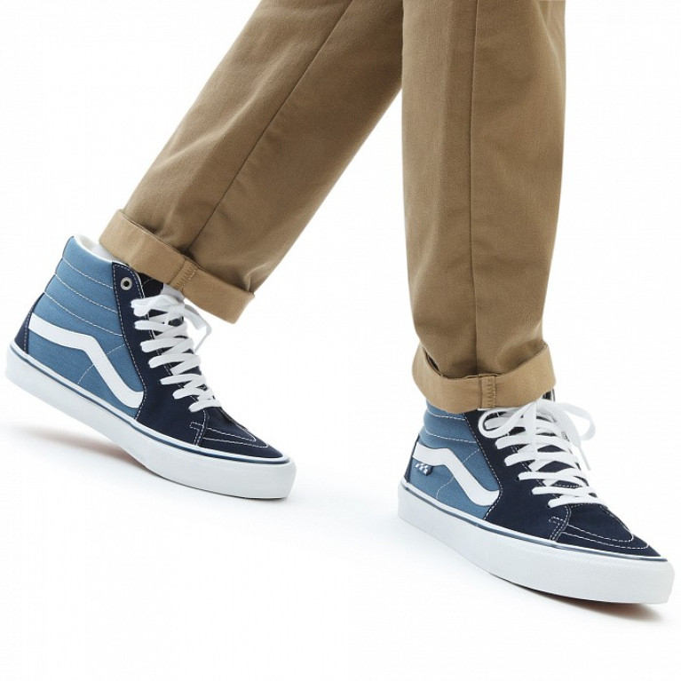 Кеды VANS SHOES SKATE SK8-HI NAVY/WHITE