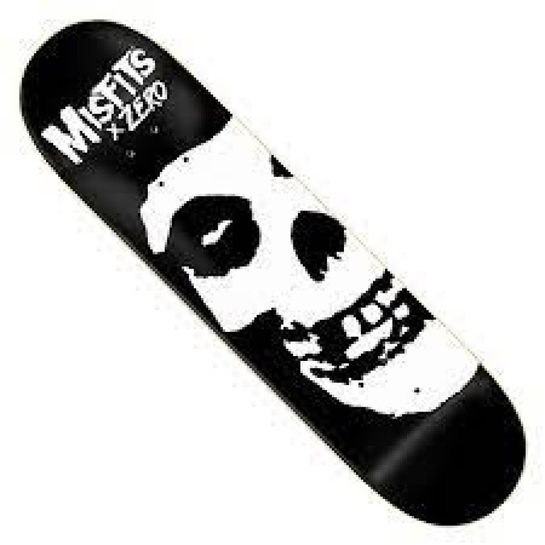 Дека ZERO x MISFITS DECK - BIG FIEND BLACK/WHITE