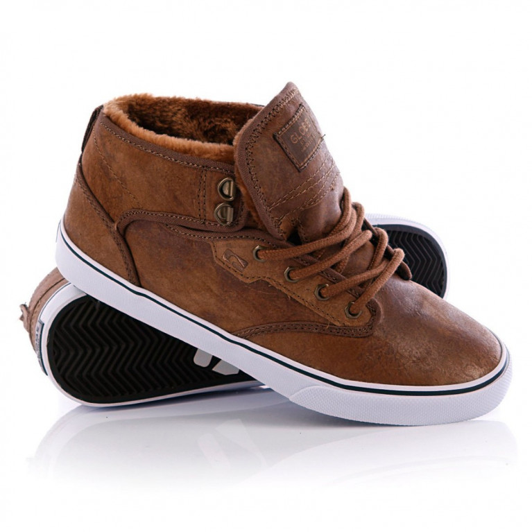 Кеды Globe Motley Mid Dist Brown Fur