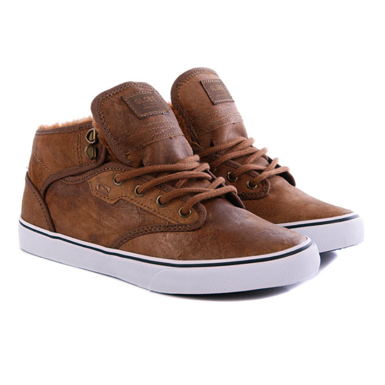 Кеды Globe Motley Mid Dist Brown Fur