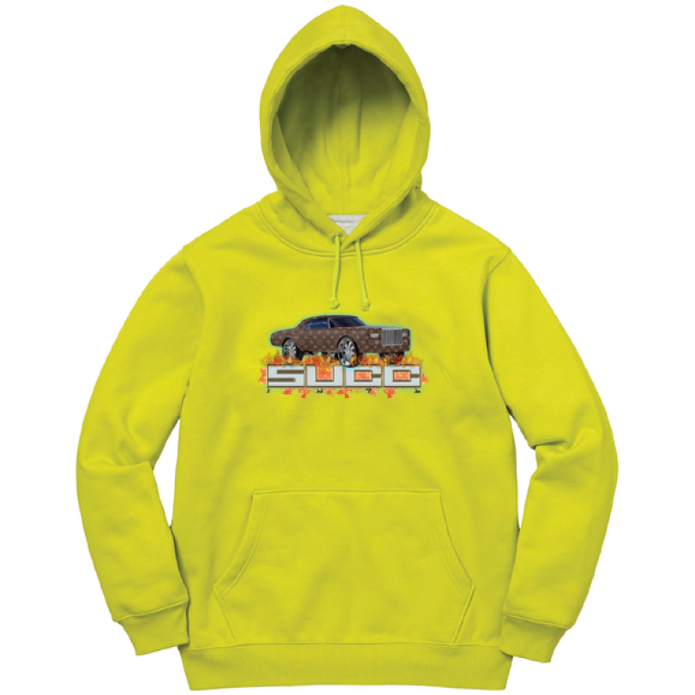 Толстовка Succ Donk Hoodie Safety Green