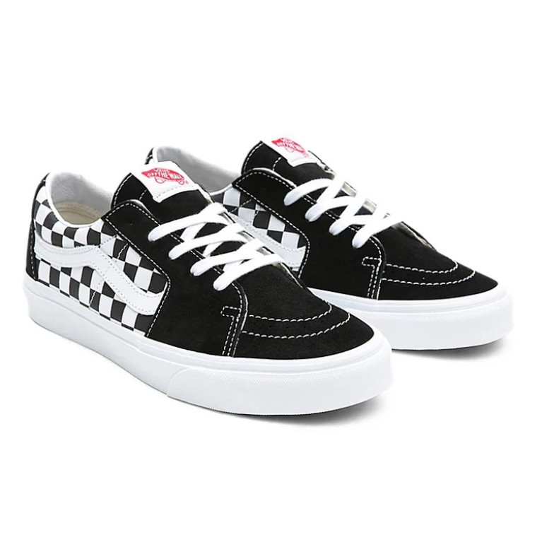 Кеды VANS LS SHOES U SK8-LOW (CANVAS/SUEDE) BLKCHCKRBRD