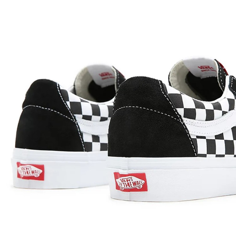 Кеды VANS LS SHOES U SK8-LOW (CANVAS/SUEDE) BLKCHCKRBRD