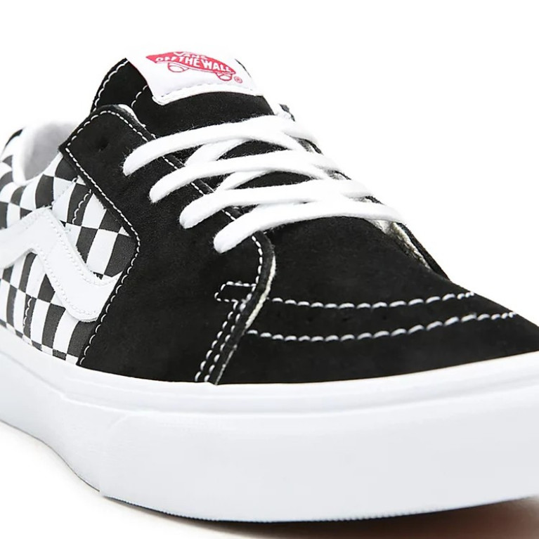 Кеды VANS LS SHOES U SK8-LOW (CANVAS/SUEDE) BLKCHCKRBRD