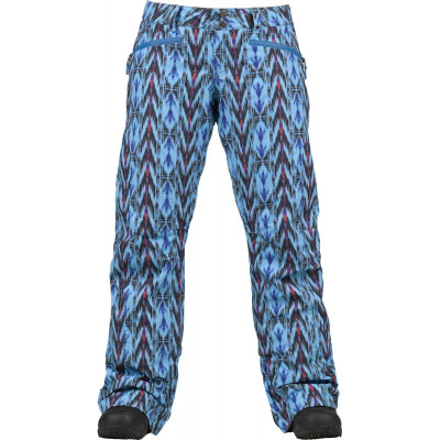 Штаны женские сноубордические Burton Society Pants Blue Ray / Noveau Neon