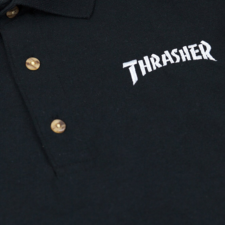 Поло Thrasher Logo Polo Shirt Black