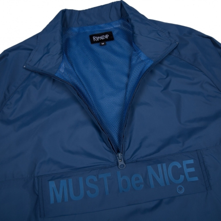 Анорак Ripndip Must Be Nice Half Zip Anorak Jacket Blue