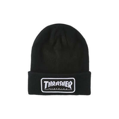 Шапка Thrasher Logo Patch Beanie Black